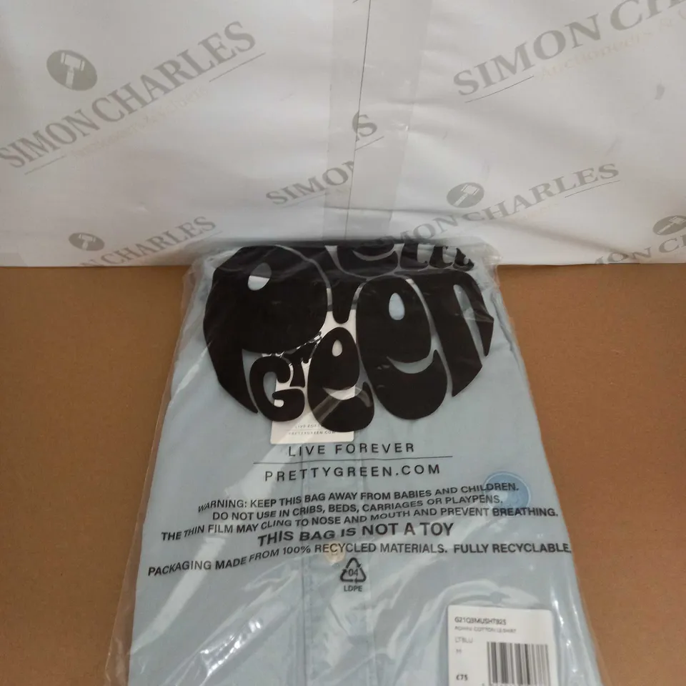 SEALED PRETTY GREEN ROHINI COTTON LS SHIRT SIZE M