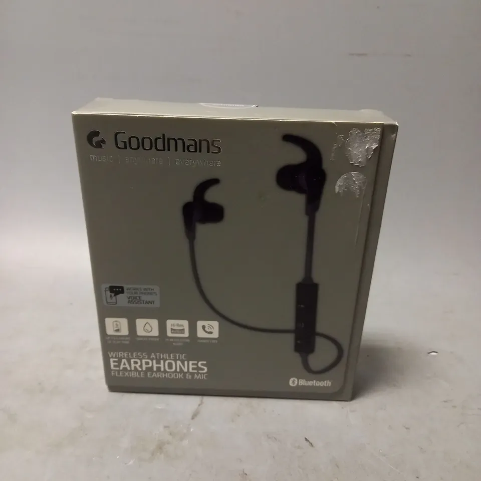 BOXED GOODMANS WIRELESS ATHLETIC EARPHONES 