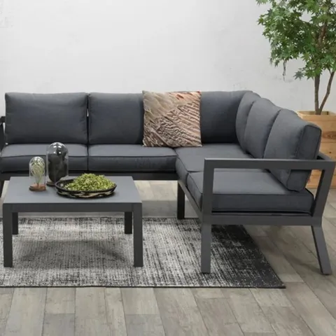 BOXED NEW GARDEN IMPRESSIONS COLORADO CORNER SOFA & COFFEE TABLE (1 BOX)