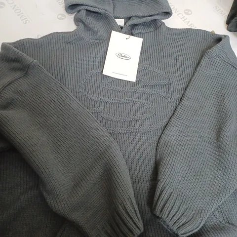 SEEKERS TRINITY KNIT HOODIE IN GREY - SIZE UNSPECIFIED