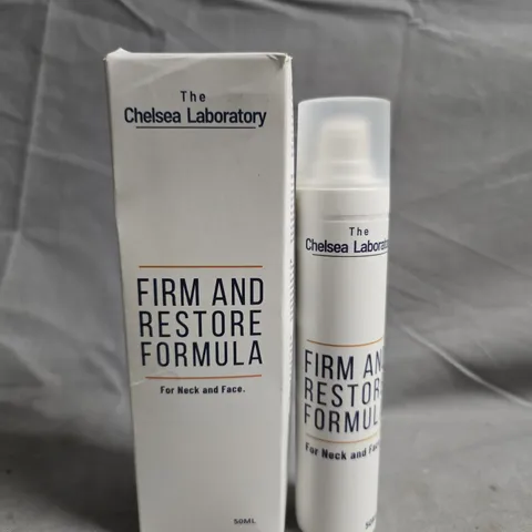 THE CHELSEA LABORATORY FIRM AND RESTORE FORMULA FOR NECK & FACE – 50ML