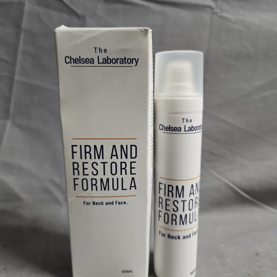 THE CHELSEA LABORATORY FIRM AND RESTORE FORMULA FOR NECK & FACE – 50ML