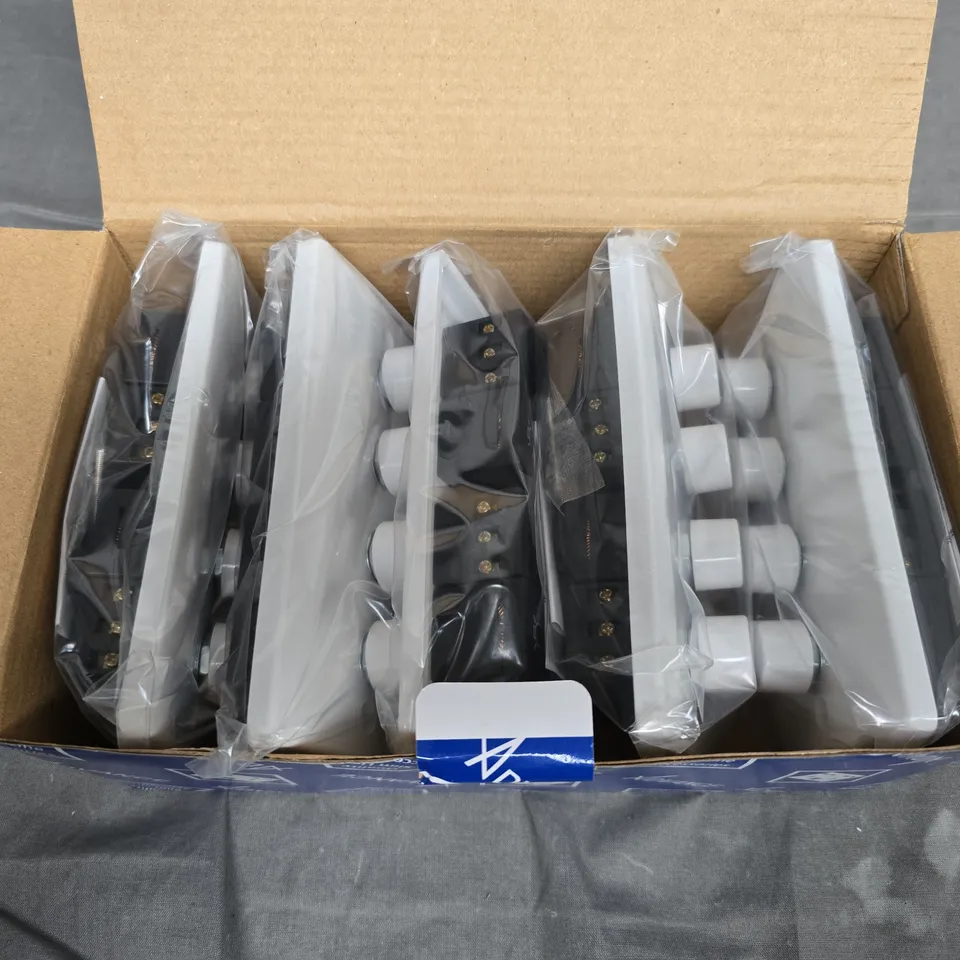 BOX OF 5 X ADVANCE 4 GANG 2 WAY 400W DIMMERS