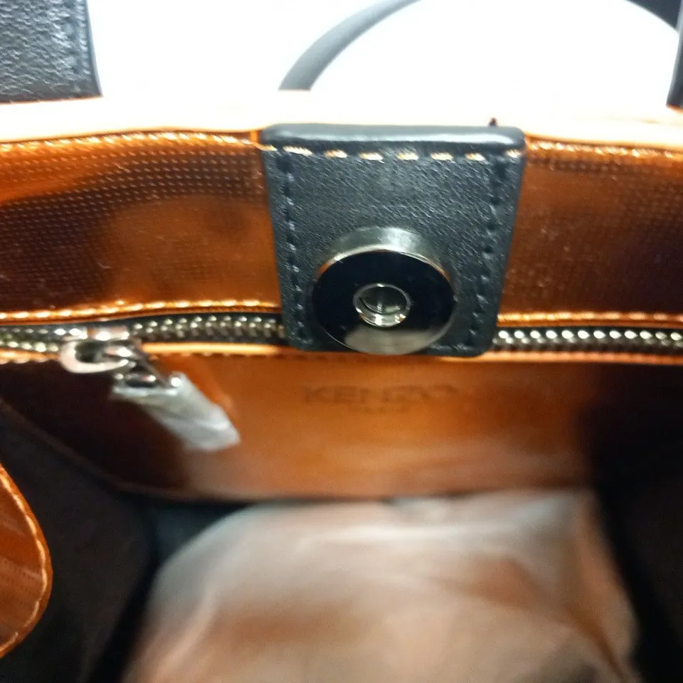 KENZO DEEP ORANGE SHOPPING BAG