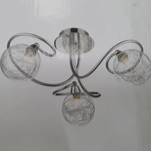 BOXED LOLA 3 LIGHT SEMI FLUSH