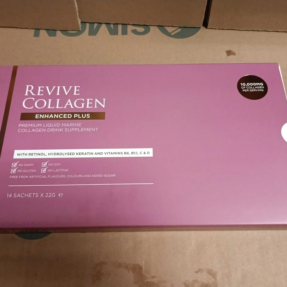 REVIVE COLLAGEN ENHANCED PLUS – PREMIUM LIQUID MARINE COLLAGEN DRINK SUPPLEMENT, 14 SACHETS