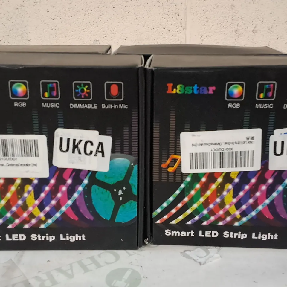 LOT OF 4 BOXED 5M SMART LED STRIP LIGHTS