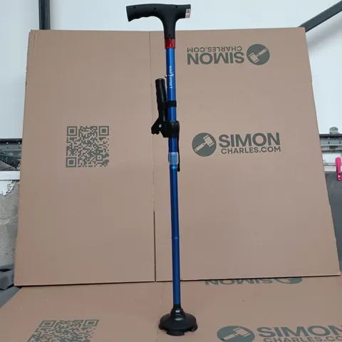 SOUL SMART COLLAPSIBLE BLUE WALKING CANE UNBOXED