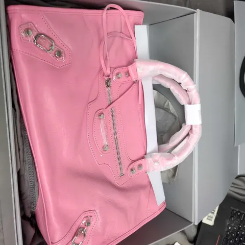 Balenciaga Pink Leather Handbag – Boxed