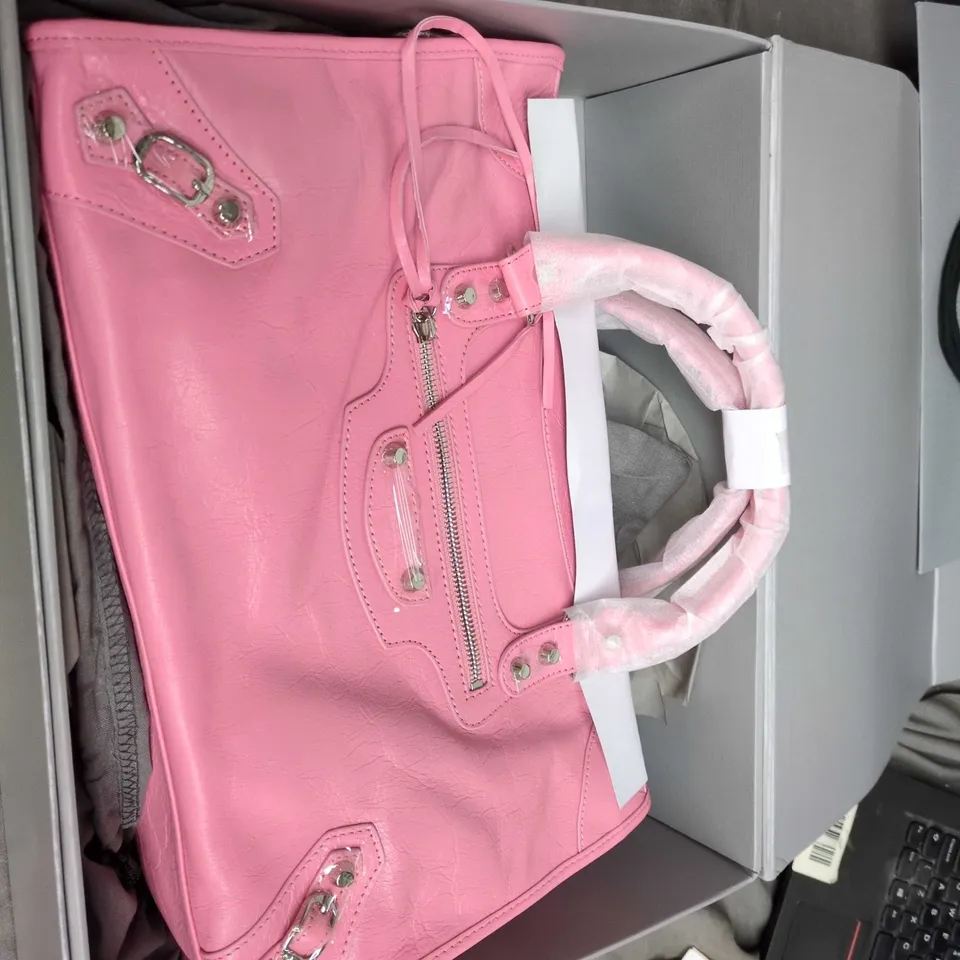 Balenciaga Pink Leather Handbag – Boxed