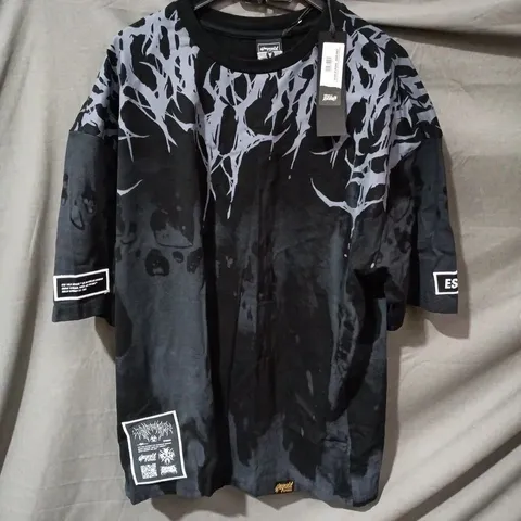 STAYCOLD APPAREL REIGN OF BLOOD TEE – CUSTOM DARK GREY – 3XL