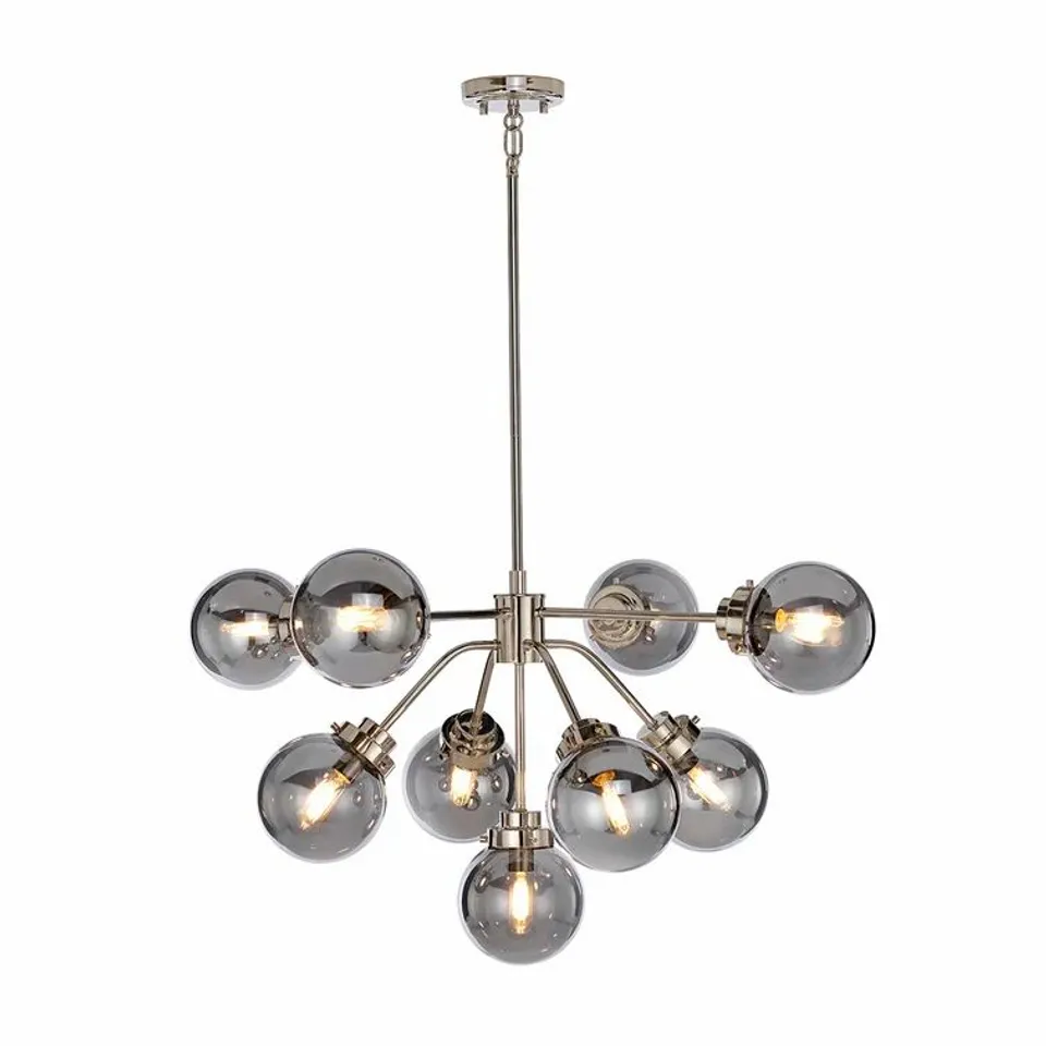 BOXED BADGER 9-LIGHT UNIQUE CHANDELIER 
