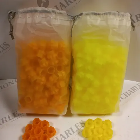 BOXED LINETION JOINABLE HONEYCOMB TATTOO INK CUPS (APPROXIMATELY 400)
