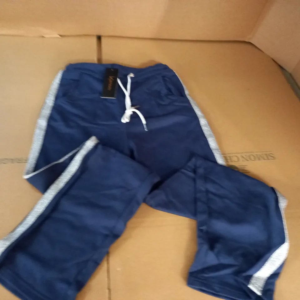 BRAND NEW KINTSUGI NAVY JOGGING BOTTOMS WITH SILVER SIDE SEAM AND POCKETS - 10