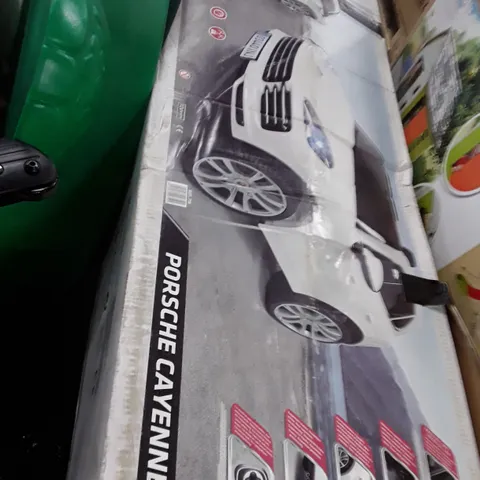 BOXED PORCHE CAYENNE S ELECTRONIC TOY CAR