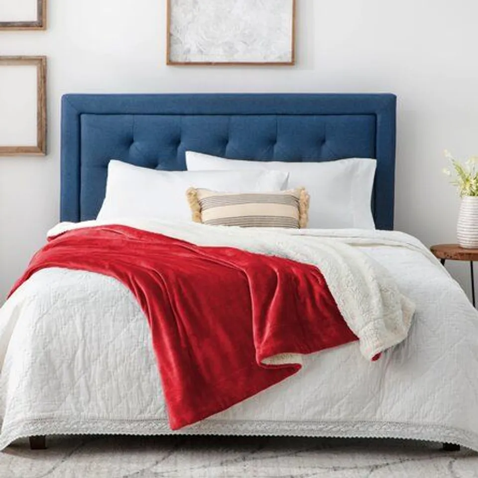 REVERSIBLE SHERPA FLEECE BLANKET