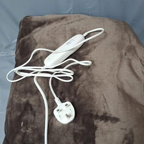 HOMESMART ELECTRIC HEATED BLANKET - BROWN