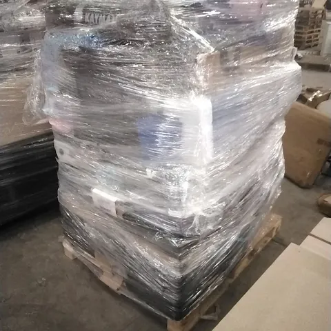 PALLET OF ASSORTED HOUSEHOLD GOODS AND PRODUCTS TO INCLUDE; YOGA MAT, FANS, CAMPING WAGON, EXTENSION LEAD ETC