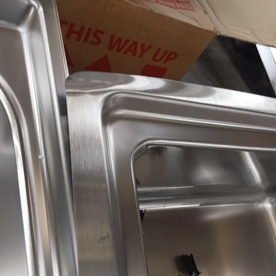 REVERSIBLE STAINLESS STEEL SINGLE BOWL SINK & DRAINER