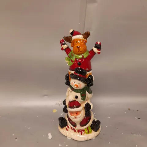 JOLLY SANTA LIGHT UP ORNAMENT