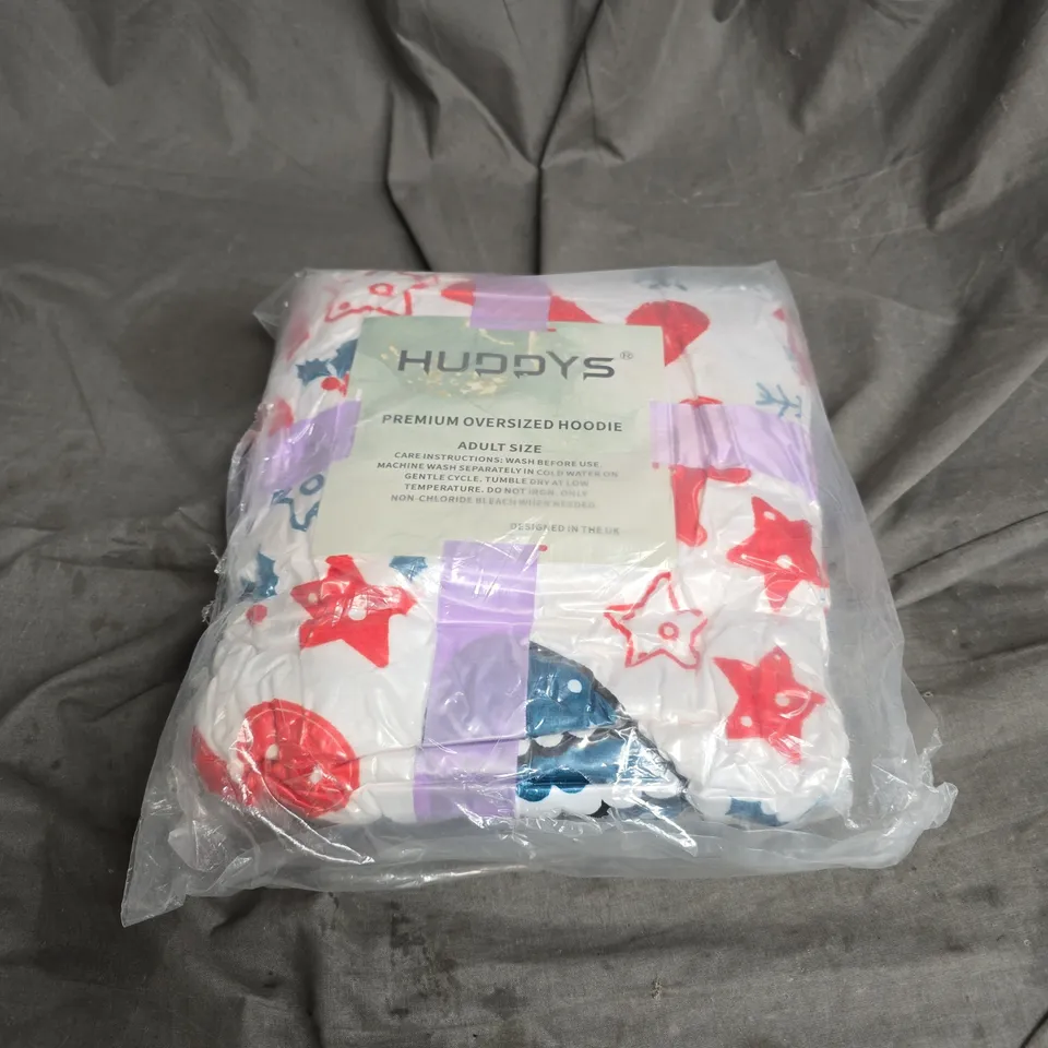 HUDDYS SEALED PREMIUM OVERSIZED HOODIE - ADULT - CHRISTMAS