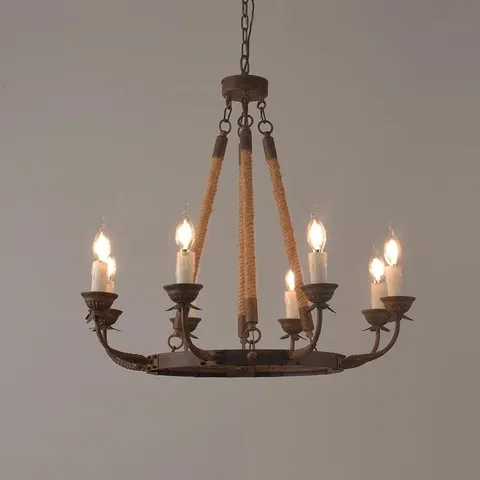 BOXED PAYNE 8-LIGHT CHANDELIER 