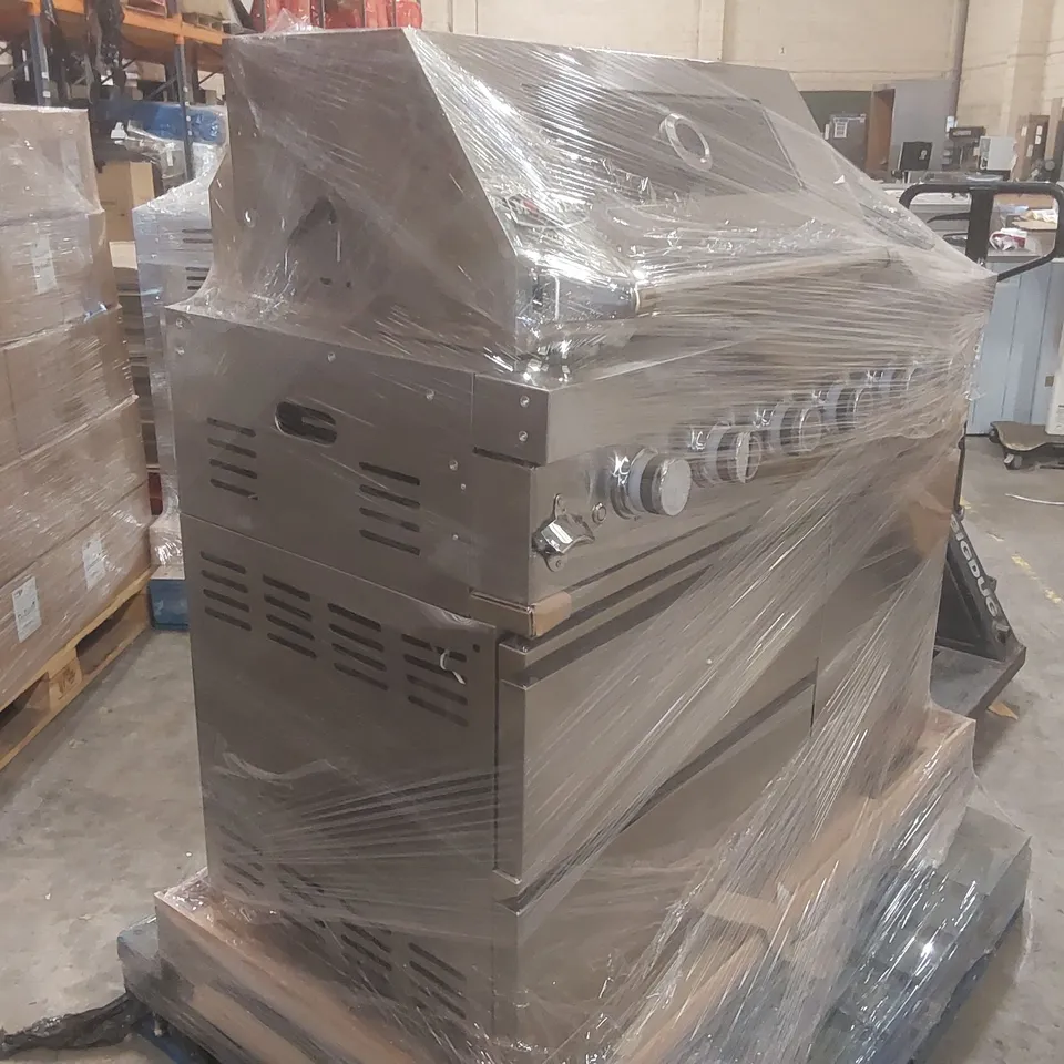 MONSTER GRILL 4 BURNER GAS KITCHEN BBQ IN STAINLESS STEEL