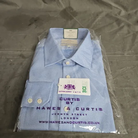 HAWES & CURTIS SLIM FIT SHIRT IN BLUE SIZE 17.5/36