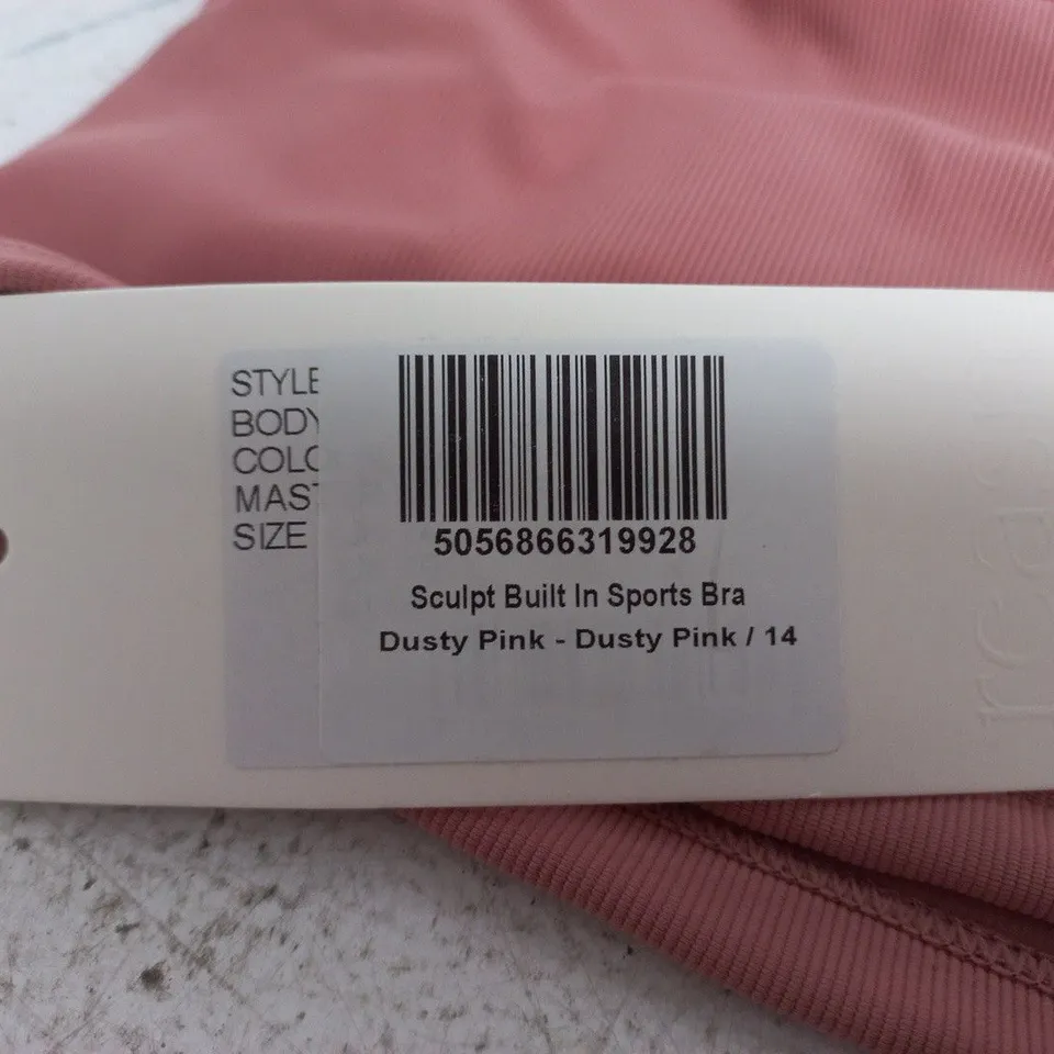 REASN SCULPT BUILT IN SPORTS BRA IN DUSTY PINK - 14