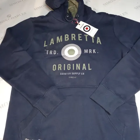 LAMBRETTA ORIGINAL SWEAT HOODIE SIZE M