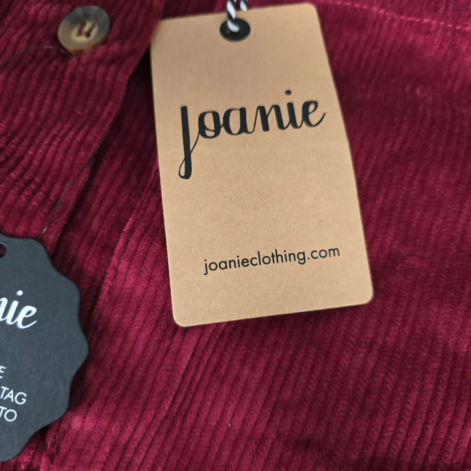 JOANIE SARAH CORD CORDUROY SKIRT – CABERNET UK 8 (EU 36, US 4)