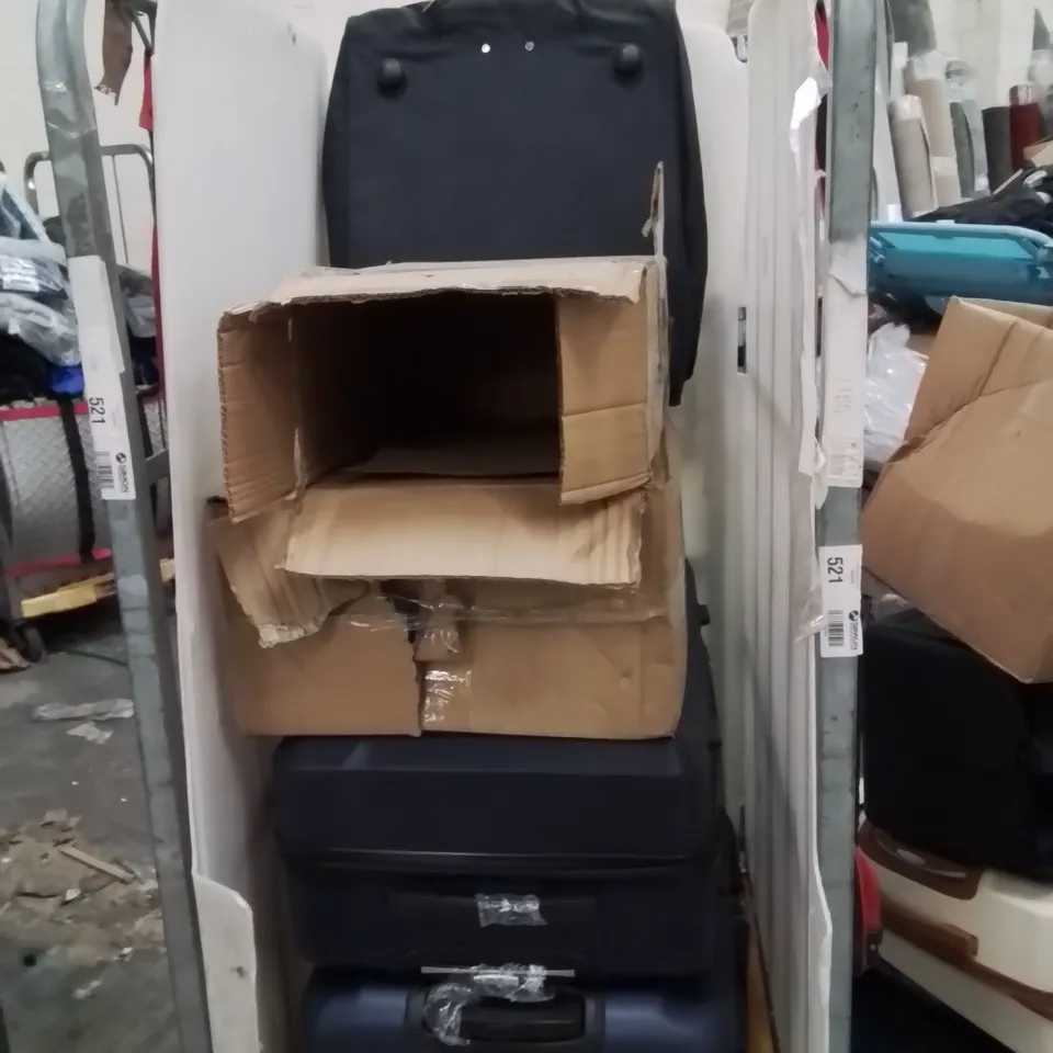 CAGE OF SUITCASES 