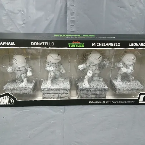 MINICO TMNT V2 PVC FIGURE 4-PIECE SET (BLACK & WHITE VERSION)