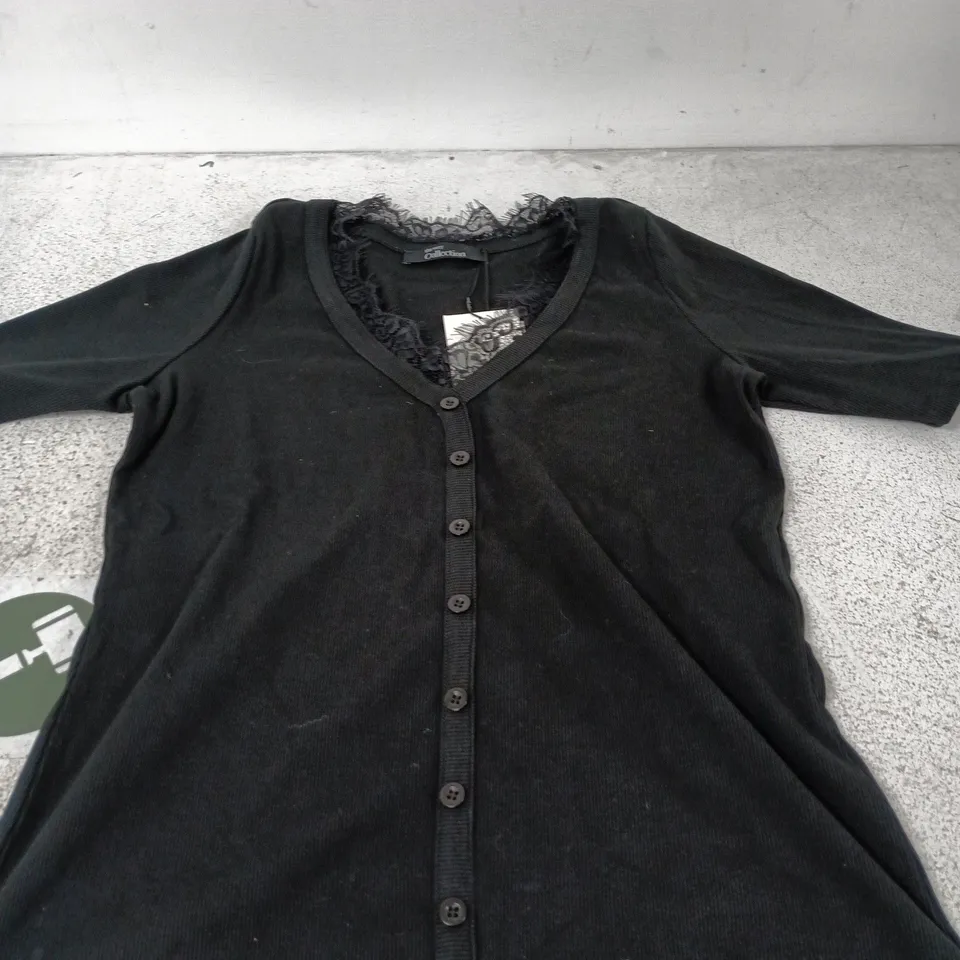 THE VERY COLLECTION CURVE LACE TRIM SHORT SLEEVE TOP SIZE 14