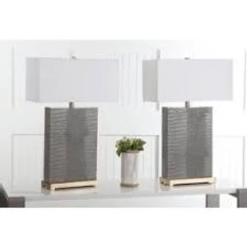 BOXED ANGELINEA 71CM TABLE LAMP SET - SET OF 2 (1 BOX)