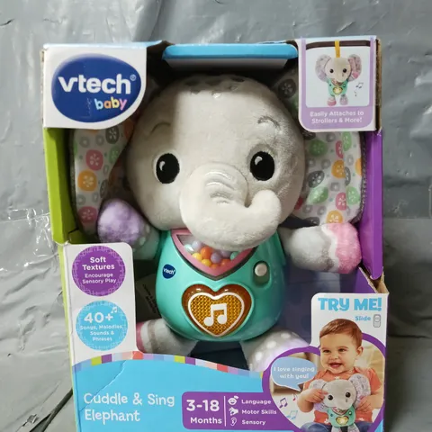 BOXED VTECH CUDDLE & SING ELEPHANT