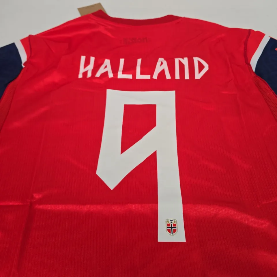 NORWAY NATIONAL TEAM FOOTBALL SHIRT – HALLAND 9 – NIKE – XL