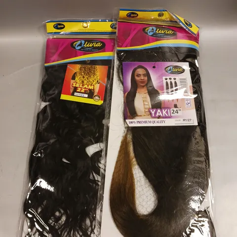 APPROXIMATELY 20 SEALED OLIVIA HAIR PIECES IN ASSORTED COLOURS & STYLES