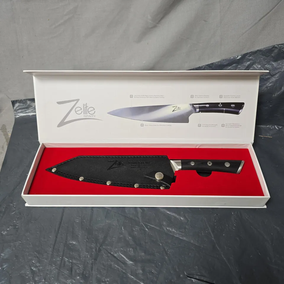 ZELITE INFINTY CHEF KNIFE 8" RAZOR EDGE SERIES BOXED