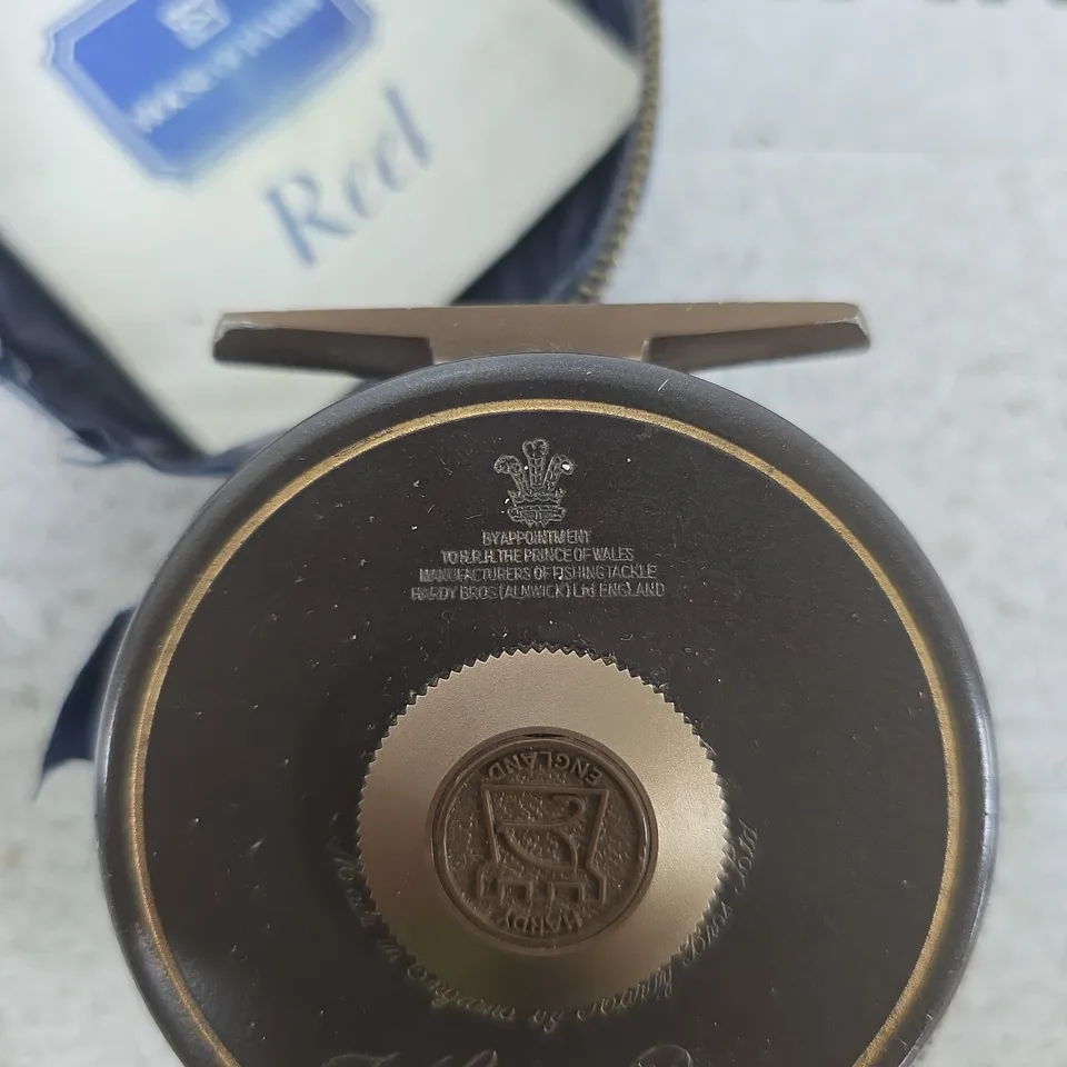 HOUSE OF HARDY THE GOLDEN PRINCE 3/6 ROUND TIN – FISHING TACKLE, MADE IN ENGLAND