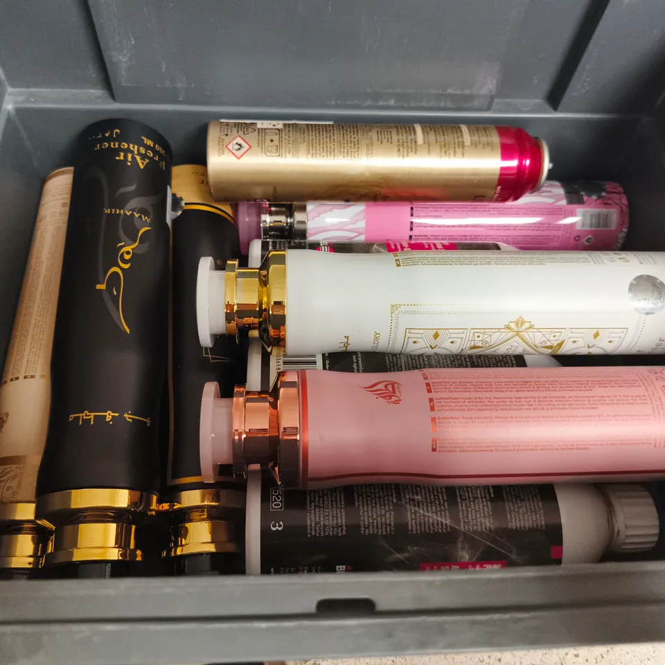 APPROXIMATELY 15 ASSORTED AEROSOLS TO INCLUDE WASP KILLER , GOT2B AND AIR FRESHENER