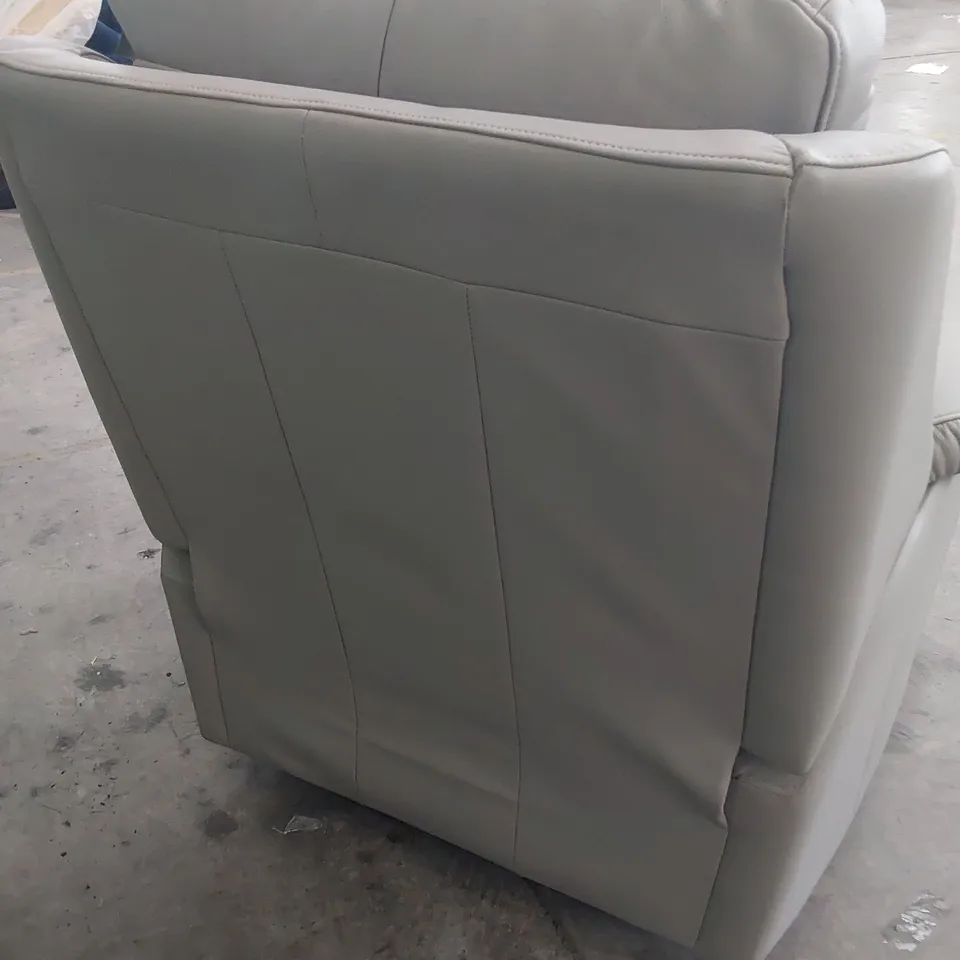 QUALITY BRITISH DESIGNER G PLAN KINGSBURY POWER RECLINING EASY CHAIR CAMBRIDGE GREY LEATHER 