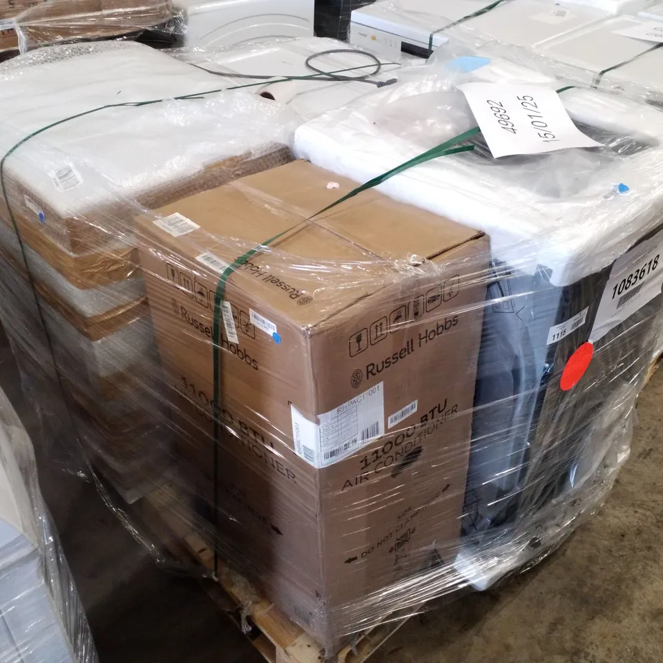 PALLET OF APPROXIMATELY 4 UNPROCESSED RAW RETURN WHITE GOODS TO INCLUDE