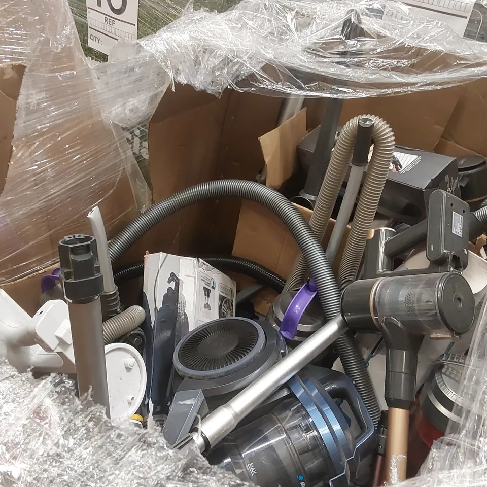 PALLET CONTAINING A LARGE ASSORTMENT OF UNCHECKED VACUUM CLEANERS ECT