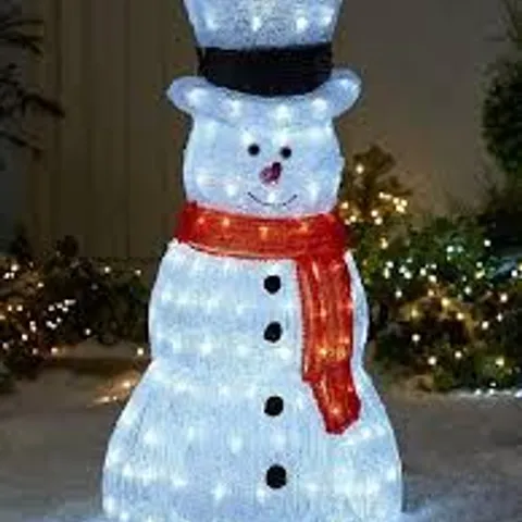 BOXED 70CM ACRYLIC LIGHT UP SNOWMAN