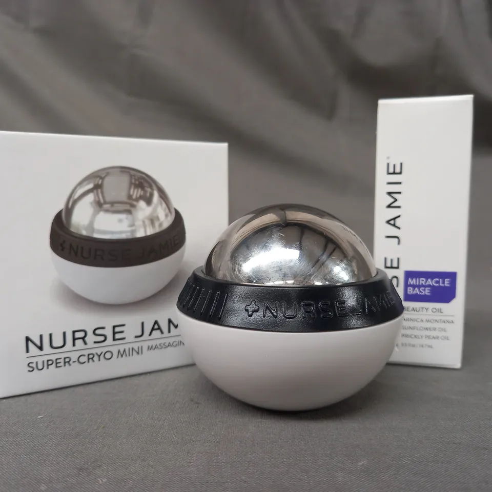 NURSE JAMIE SUPER-CRYO MINI MASSAGING ORB AND MIRACLE BASE BEAUTY OIL