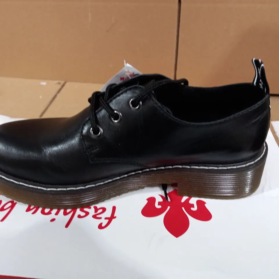 REIKER LACE UP SHOES - BLACK - UK 3.5