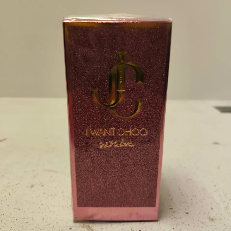 BOXED AND SEALED JIMMY CHOO I WANT CHOO WITH LOVE EAU DE PARFUM 100ML