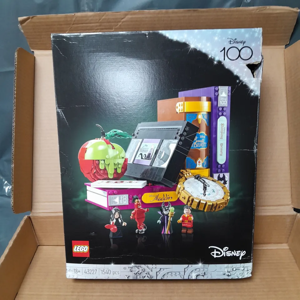 BOXED LEGO DISNEY VILLAIN ICONS SET FOR ADULTS 43227 RRP £125