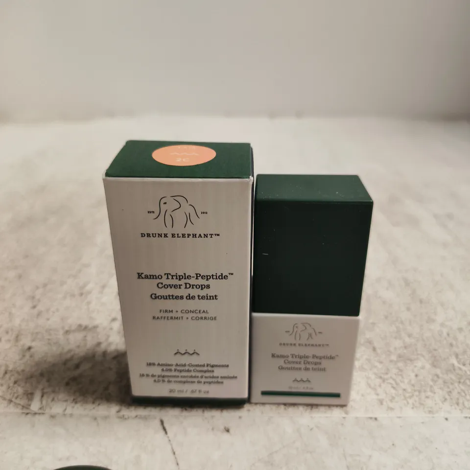 DRUNK ELEPHANT KAMO TRIPLE-PEPTIDE COVER DROPS – 30 ML, BOXED